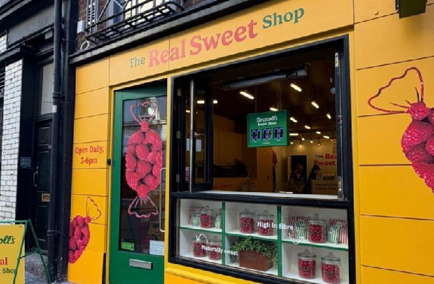 Driscoll's impulsa el consumo de frambuesas con una tienda efímera en Londres